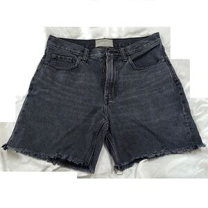 Everlane black denim shorts 25